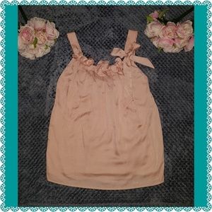 Ladies sz S Ann Taylor Loft, peach dress shirt.